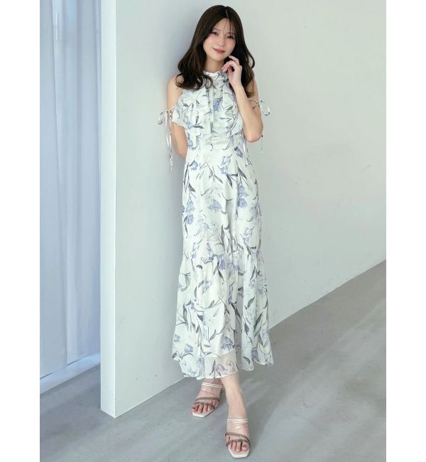 MERCURYDUO「花柄アメスリラッフルワンピース」|ワンピース|