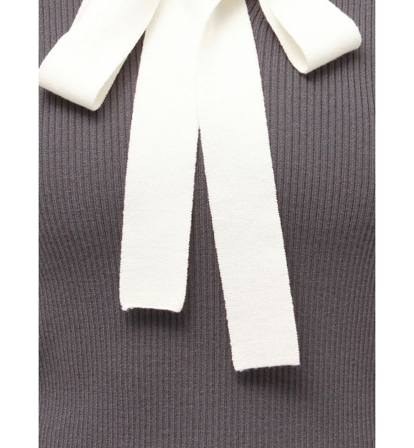 MERCURYDUO「バイカラーボウタイニット」|ニット・セーター|