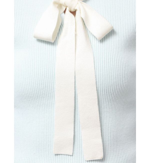 MERCURYDUO「バイカラーボウタイニット」|ニット・セーター|