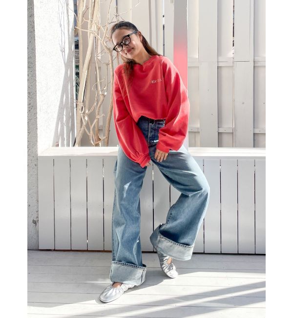 Ungrid「ロールアップルーズデニム」|デニム|