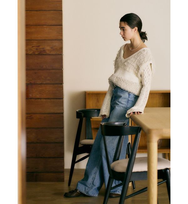 Ungrid「ロールアップルーズデニム」|デニム|