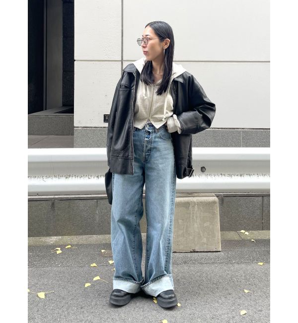 Ungrid「ロールアップルーズデニム」|デニム|