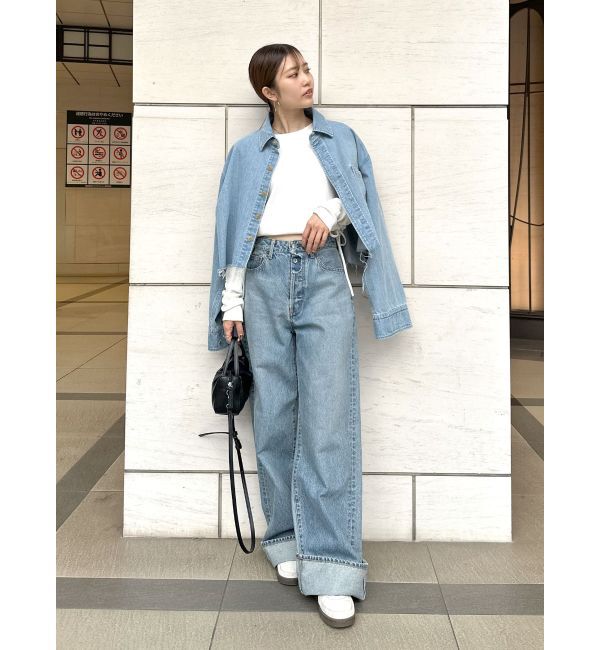 Ungrid「ロールアップルーズデニム」|デニム|