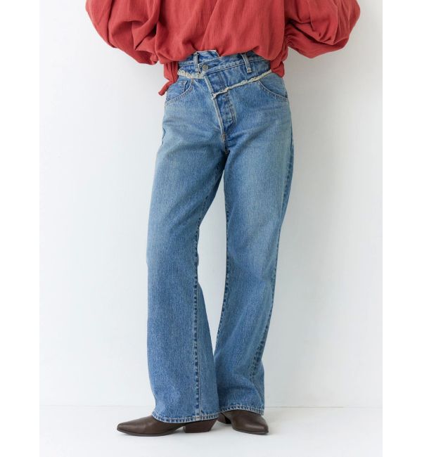 Ungrid「ウエストデザインリメイクデニム」|デニム|