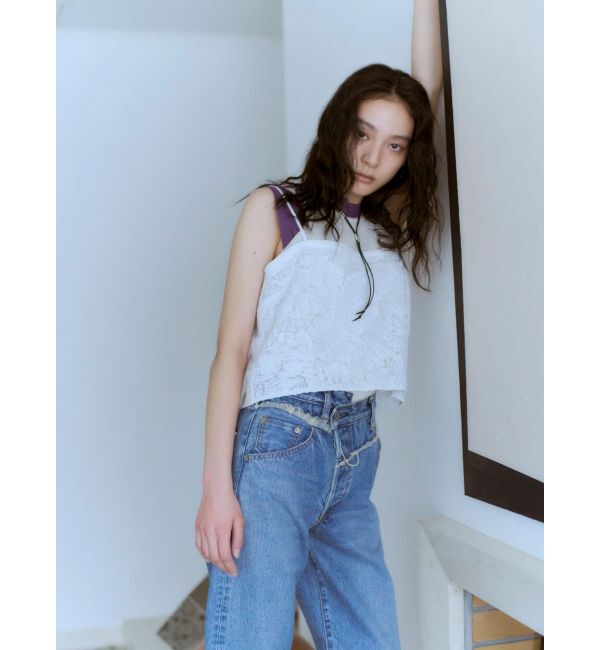 Ungrid「ウエストデザインリメイクデニム」|デニム|