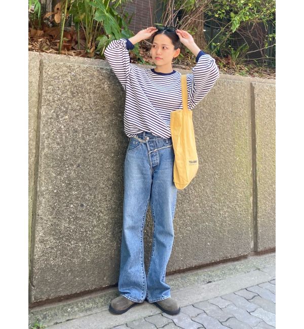 Ungrid「ウエストデザインリメイクデニム」|デニム|