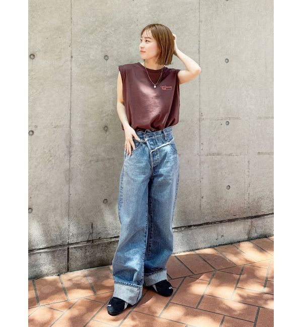 Ungrid「ウエストデザインリメイクデニム」|デニム|
