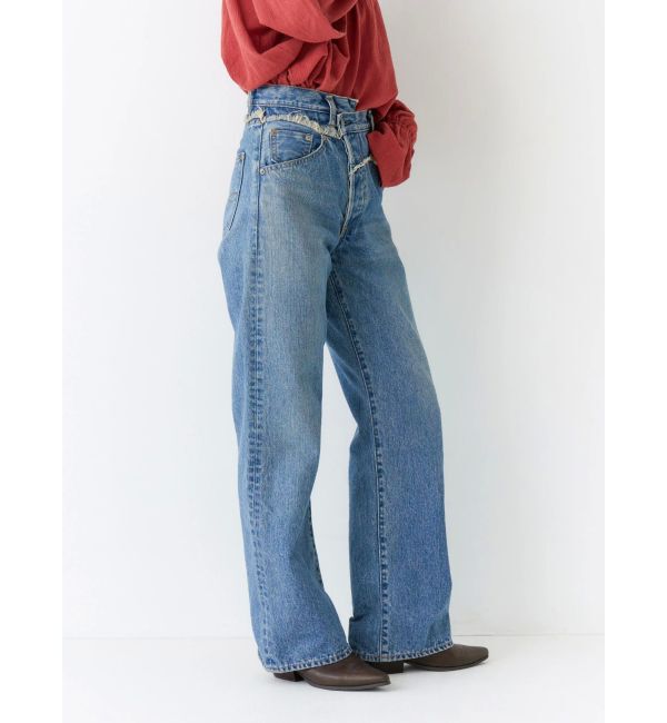 Ungrid「ウエストデザインリメイクデニム」|デニム|