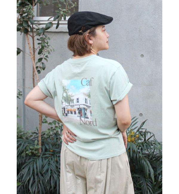 Ungrid「バックフォトプリントTee」|Tシャツ・カットソー|グリーン