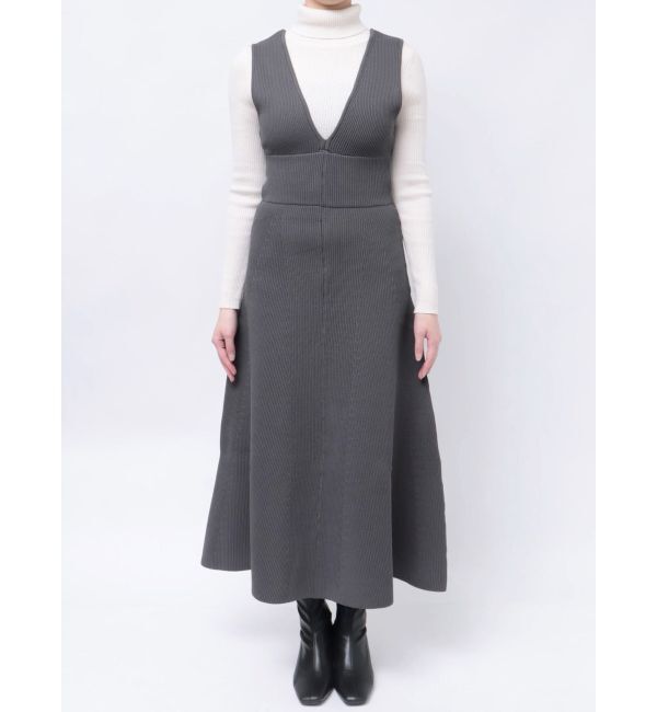LAGUNAMOON「フォルムラインニットジャンパースカート」|ジャンパースカート|
