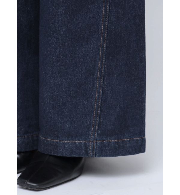 LAGUNAMOON「ハイウエストデニムバギーパンツ」|デニム|