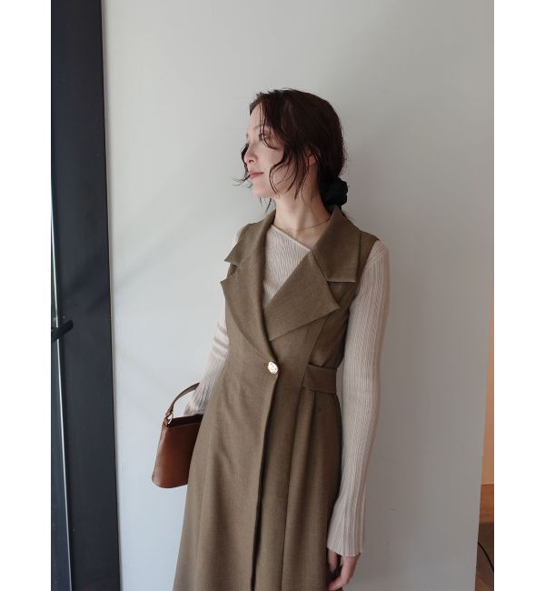 LAGUNAMOON「メタルボタンテーラードジャンパースカート」|ワンピース|