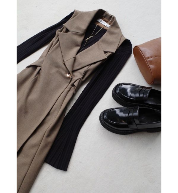 LAGUNAMOON「メタルボタンテーラードジャンパースカート」|ワンピース|