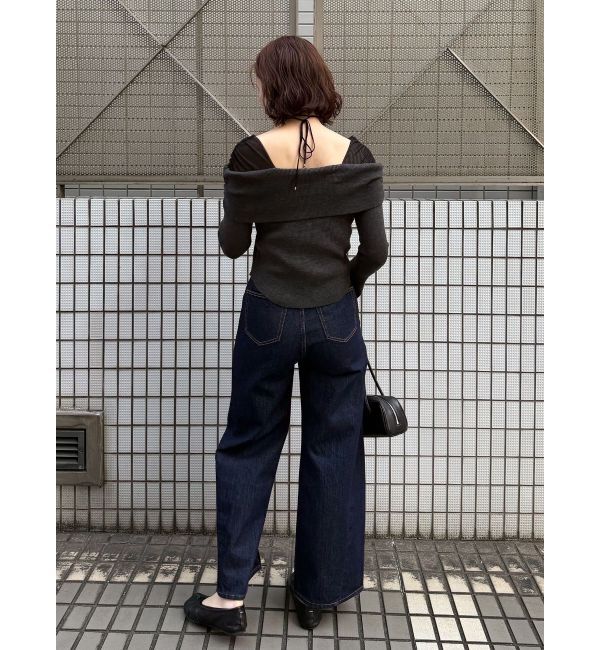 LAGUNAMOON「ワイドフレアデニムパンツ」|デニム|