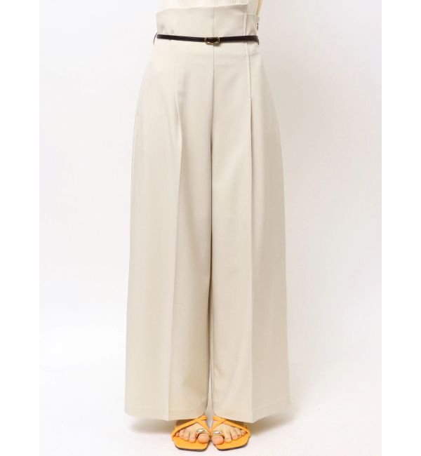 LAGUNAMOON「バイカラーライトベルトパンツ」|その他|