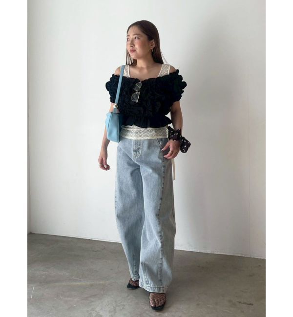 LAGUNAMOON「ドロストレースカットトップス」|Tシャツ・カットソー|