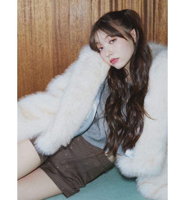 jouetie「ベルトフードファージャケット」|ブルゾン・スタジャン|