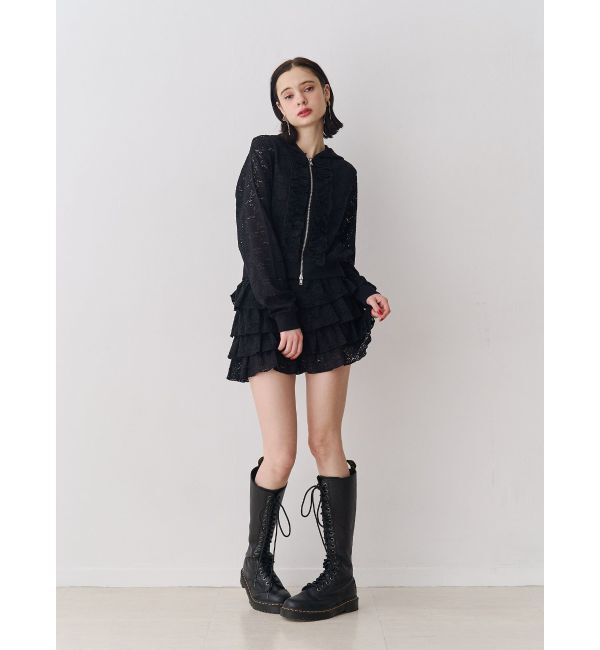 jouetie「レースクロップドZIPフーディー【セットアップ対応】」|その他|