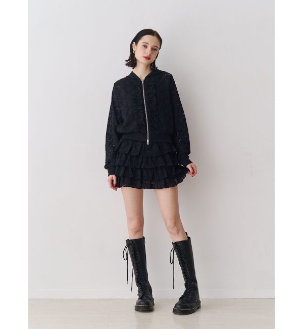 jouetie「レースクロップドZIPフーディー【セットアップ対応】」|その他|