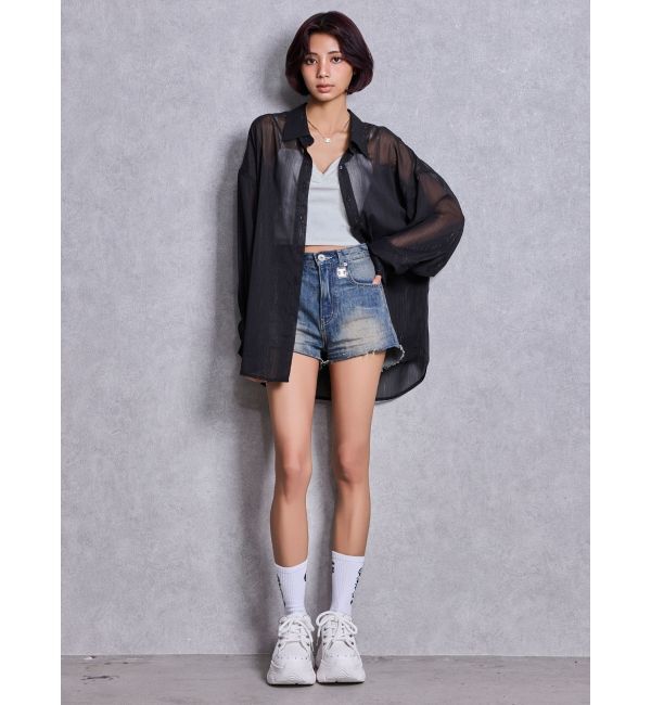 GYDA「オーバーラメシアーシャツ」|シャツ・ブラウス|