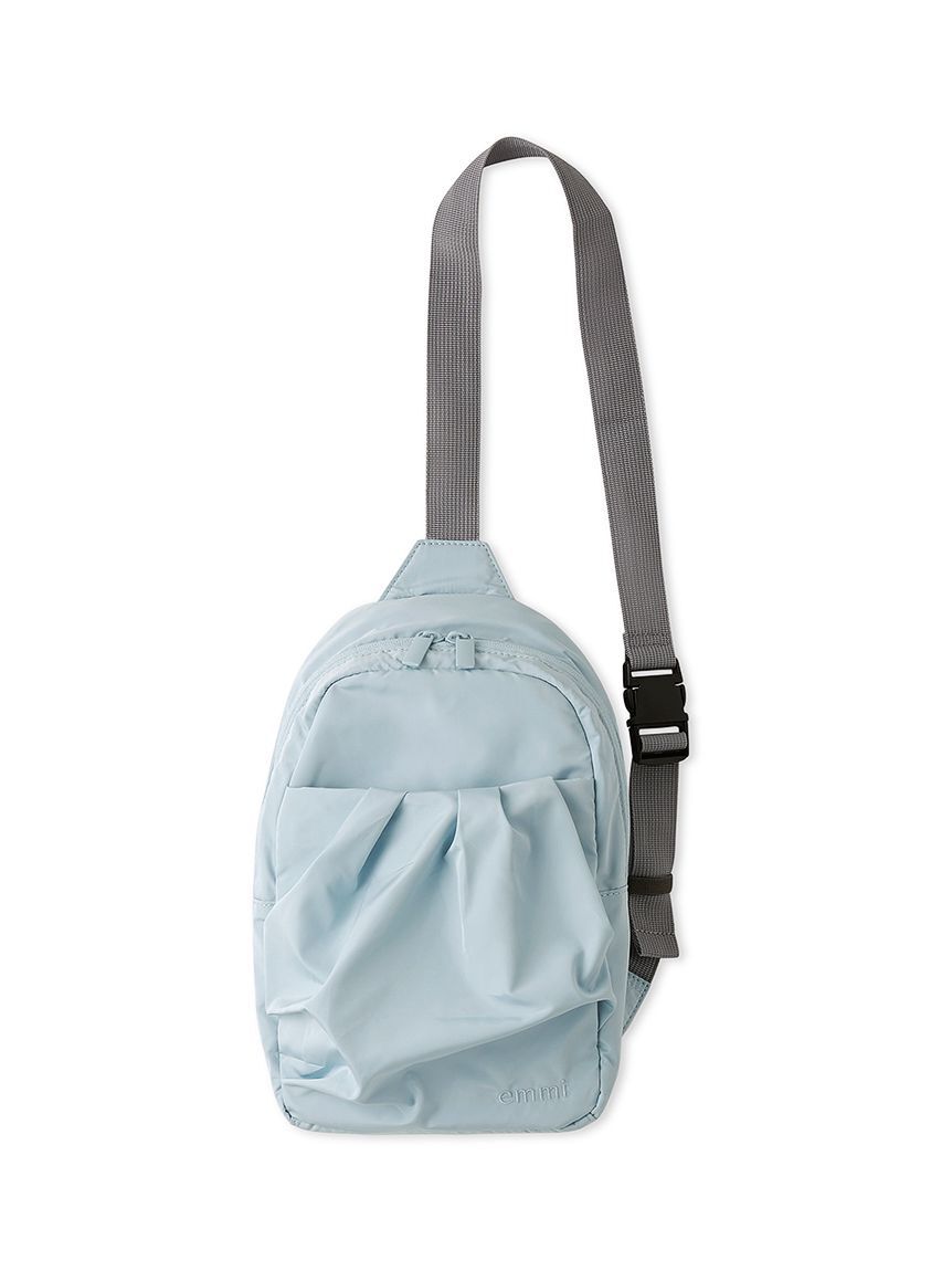 emmi atelier「eco 撥水ギャザーミニショルダーバッグ」|ショルダー・メッセンジャー|SAX