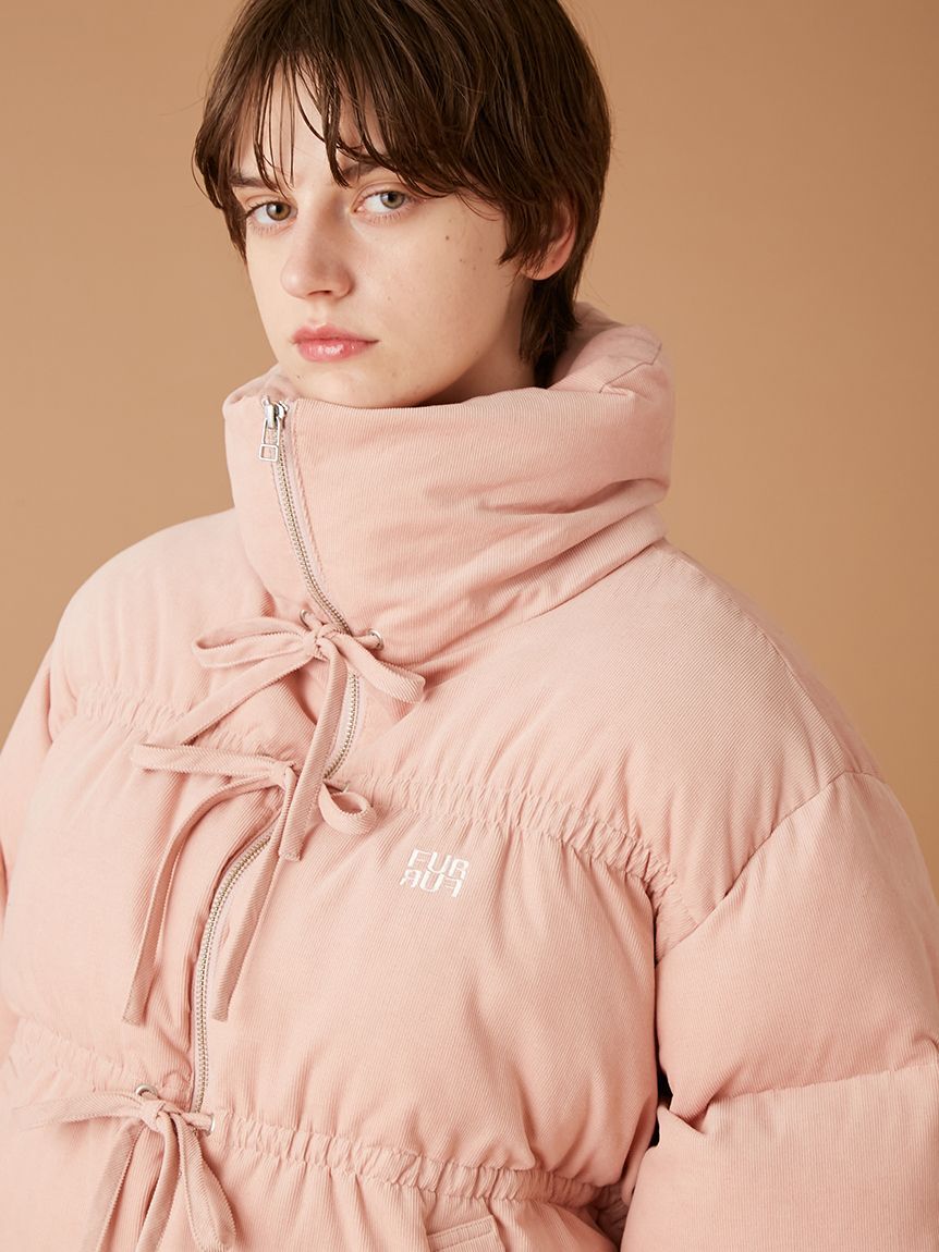 FURFUR「コーデュロイリボンショートパディングジャケット」|ダウン|