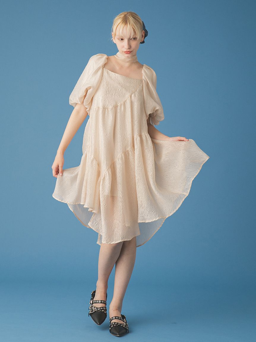 FURFUR「ジャガードAラインワンピース」|ワンピース|