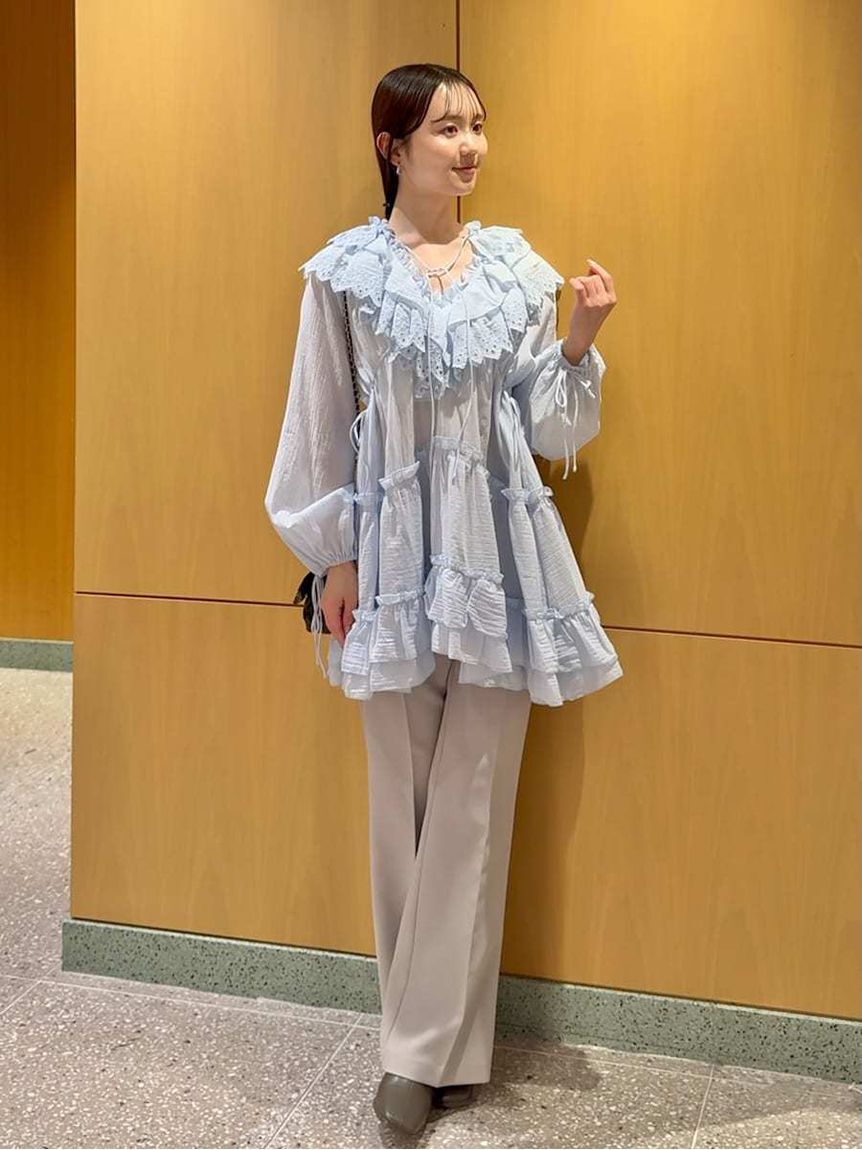 SNIDEL「美脚ストレッチパンツ」|チノ|