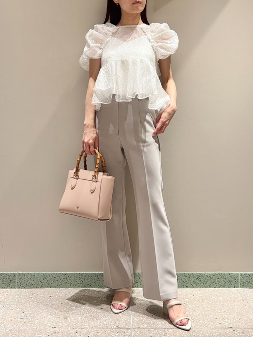 SNIDEL「美脚ストレッチパンツ」|チノ|LGRY