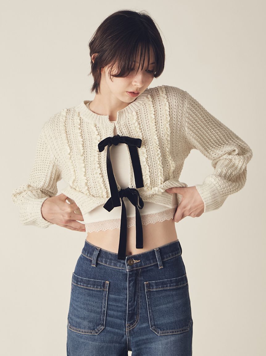 LILY BROWN Lingerie「【LILY BROWN Lingerie】メルティヒートクルーネック（吸湿発熱機能付）」|Tシャツ・カットソー|