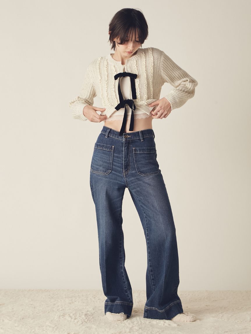 LILY BROWN Lingerie「【LILY BROWN Lingerie】メルティヒートクルーネック（吸湿発熱機能付）」|Tシャツ・カットソー|