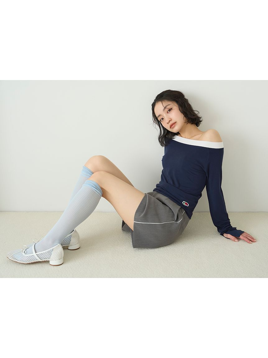 LILY BROWN Lingerie「【LILY BROWN Lingerie&times;FRUIT OF THE LOOM】2wayオフショルダートップス」|Tシャツ・カットソー|