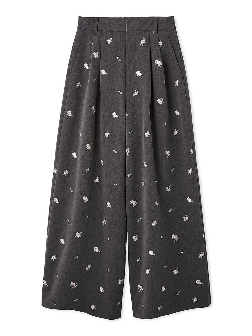 LILY BROWN「【LILY BROWN&times;KEITA MARUYAMA】sakuraエンブロイダリートラウザーズ」|チノ|