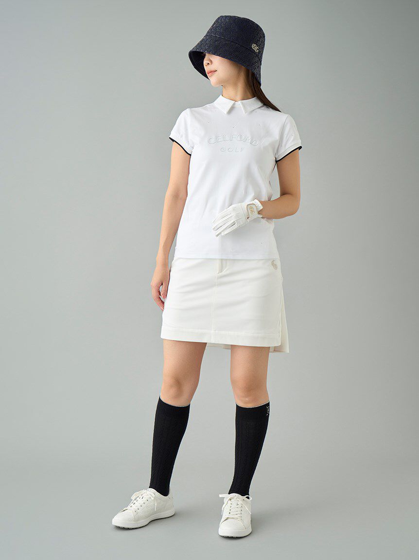 CELFORD「【CELFORD GOLF】　襟付きラインストーンプリントＴ」|その他|