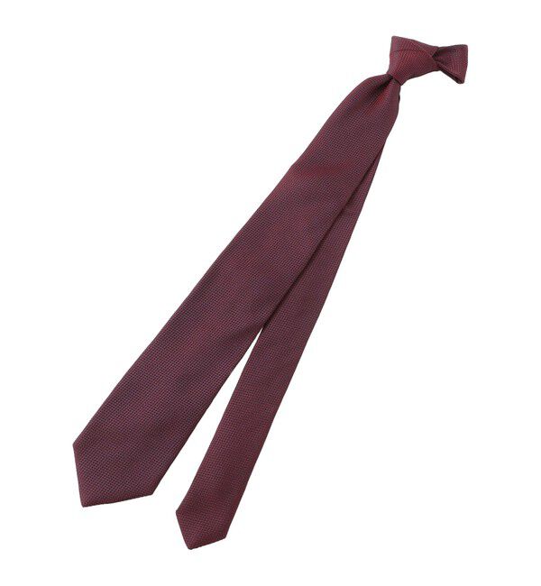 MACKINTOSH PHILOSOPHY「【25年春夏モデル】バスケット レギュラータイ」|ネクタイ・蝶ネクタイ|ワイン