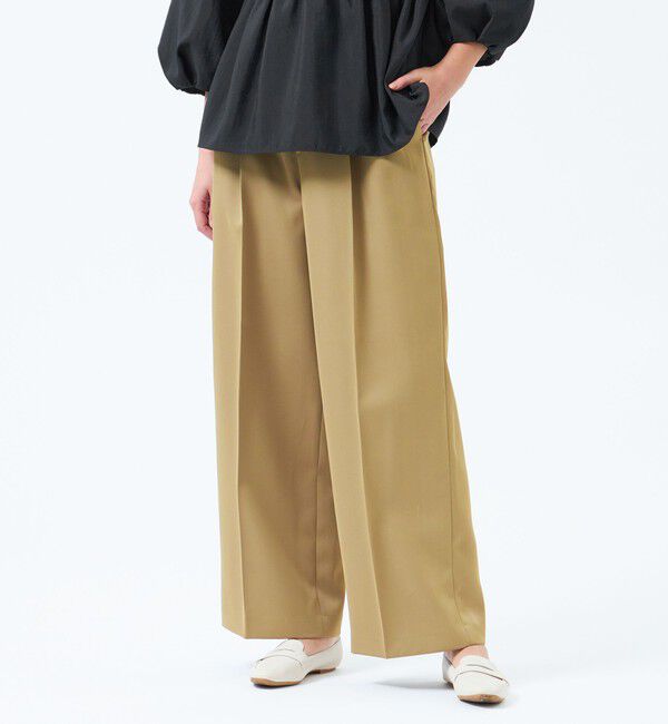 MACKINTOSH PHILOSOPHY「ツータックワイドシルエットパンツ」|その他|ベージュ