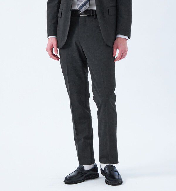 MACKINTOSH PHILOSOPHY「トロッター トラウザーズ#108 ウールサッカー」|スラックス|チャコールグレー