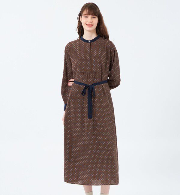 MACKINTOSH PHILOSOPHY「ファインパターンドットワンピース」|ワンピース|キャメル