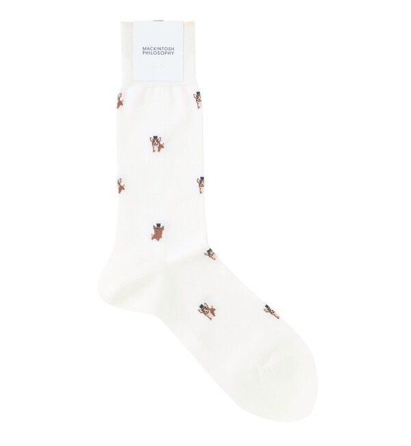 MACKINTOSH PHILOSOPHY「コーギー カジュアルソックス」|ソックス|ホワイト