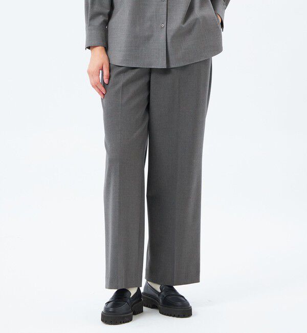 MACKINTOSH PHILOSOPHY「WARM TWILL ワイドパンツ」|その他|チャコールグレー