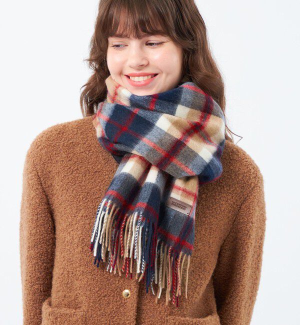 MACKINTOSH PHILOSOPHY「ウォッシャブルカシミヤハウスチェックマフラー」|マフラー|ベージュ