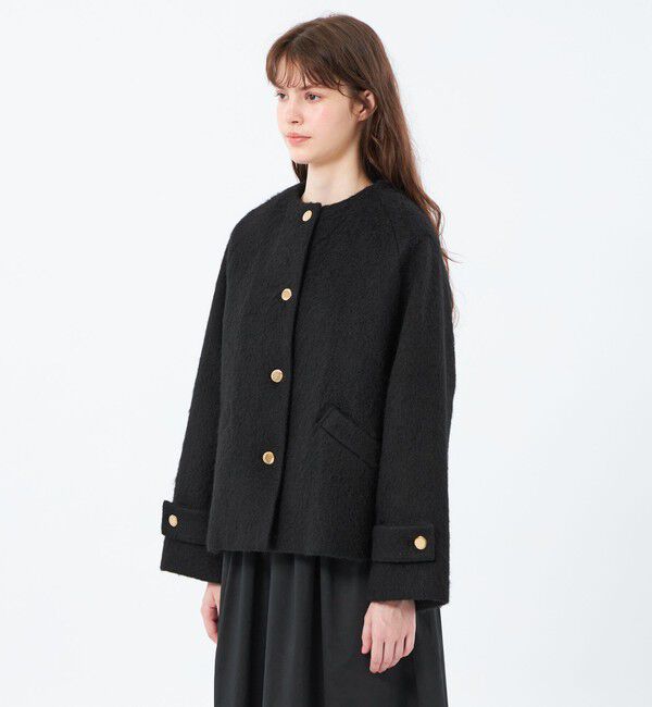 MACKINTOSH PHILOSOPHY「【WELBURY NO COLLAR SHORT(ウェルベリーノーカラーショート)】ウールシャギー製」|その他|