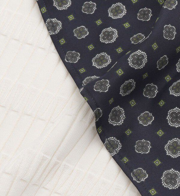  「スカーフコンビカットアウトニット」|ニット・セーター|