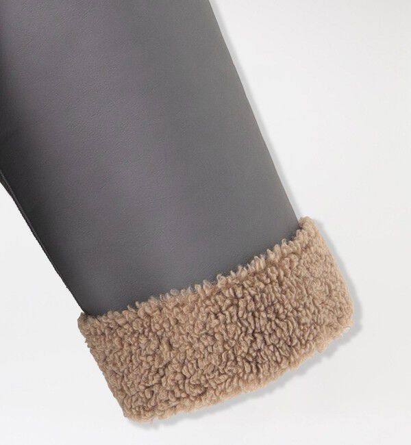  「フェイクシアリングジャケット」|ブルゾン・スタジャン|