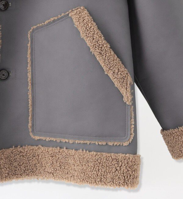  「フェイクシアリングジャケット」|ブルゾン・スタジャン|