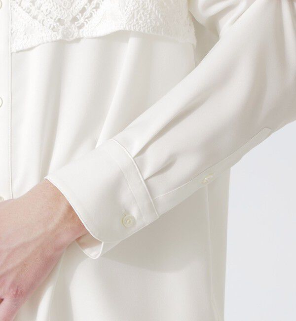  「コードレースコンビシャツ」|シャツ・ブラウス|