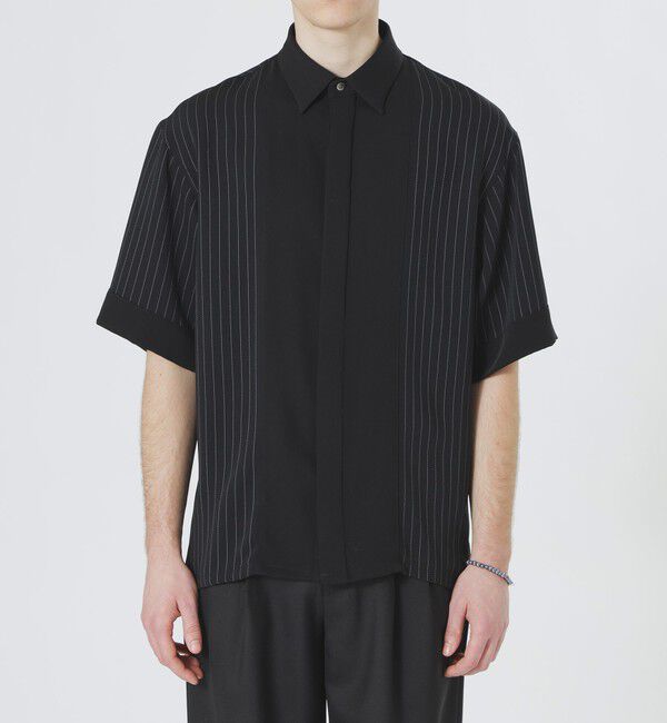  「ブロッキングショートスリーブシャツ」|シャツ・ブラウス|