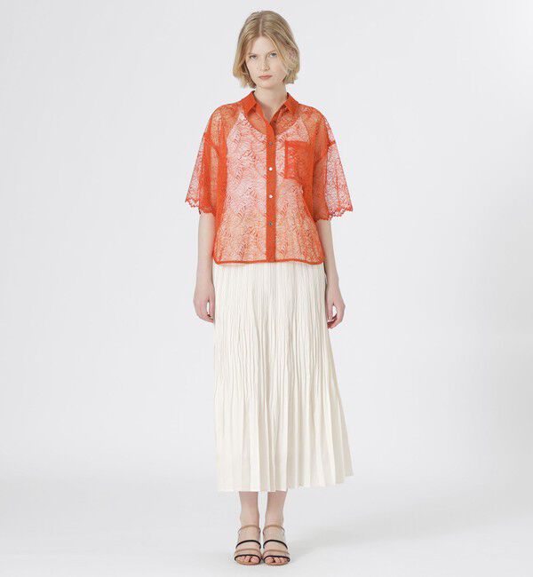  「エージングドビーギャザースカート」|スカート|