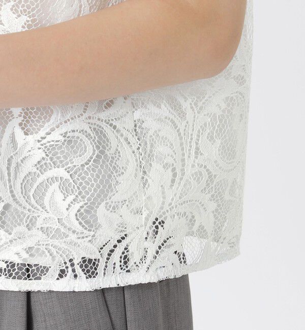  「ノースリーブレースブラウス」|シャツ・ブラウス|