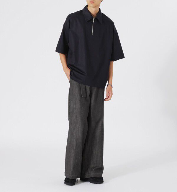  「ベルテッドバギーデニム」|デニム|